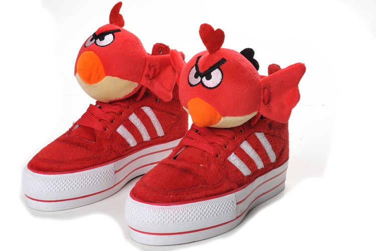 Mens Originals Jeremy Scott Angry Bird Shoes Red